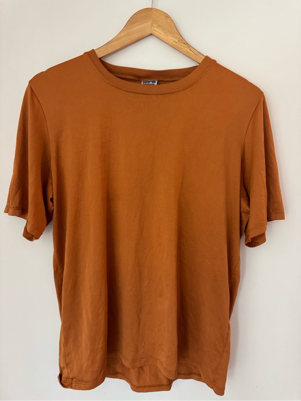 Vintage 90s Patagonia Capilene Silkweight T-Shirt Made in USA Medium M Brown